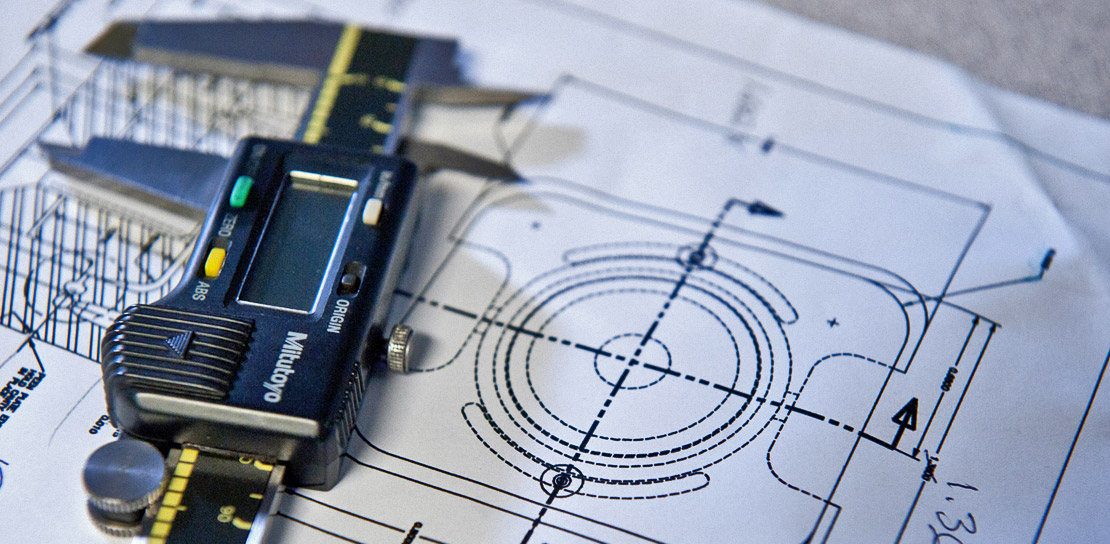 schematics and micrometer